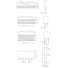 0.100" (2.54 mm) Female Header: 1x17-Pin, Straight