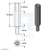 Aluminum Standoff for Raspberry Pi: 18.6mm Length, 6mm M2.5 Thread, M-F (4-Pack)