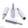Aluminum Standoff for Raspberry Pi: 11mm Length, 6mm M2.5 Thread, M-F (4-Pack)