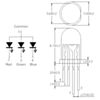 T1-3/4 (5mm) RGB LED with Diffused Lens (5-pack)