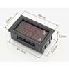 Digital Voltmeter Ammeter 30V 10A Red and Blue