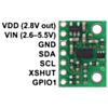 VL53L3CX Time-of-Flight Multi-Target Distance Sensor Carrier with Voltage Regulator, 500cm Max