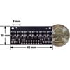 QTRX-MD-06A Reflectance Sensor Array: 6-Channel, 8mm Pitch, Analog Output, Low Current