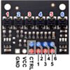 QTRX-HD-06A Reflectance Sensor Array: 6-Channel, 4mm Pitch, Analog Output, Low Current