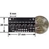 QTRX-MD-05A Reflectance Sensor Array: 5-Channel, 8mm Pitch, Analog Output, Low Current