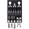 QTR-HD-03A Reflectance Sensor Array: 3-Channel, 4mm Pitch, Analog Output
