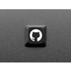 Etched Glow-Through Keycap with GitHub Octocat Logo - MX Compatible Switches