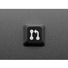 Etched Glow-Through Keycap with Pull Request Logo - MX Compatible Switches