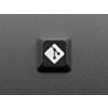 Etched Glow-Through Keycap with GIT Logo - MX Compatible Switches