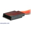 RC servo extension cable male JR connector (often referred to as female in the RC hobby industry). (SKU: POLOLU-1925 Image 2)
