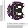 LilyPad Coin Cell Battery Holder - Switched - 20mm (DEV-11285) Image 2