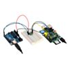 Using the 4-channel bidirectional logic level shifter to create a serial connection between a 5 V Arduino Uno and a 3.3 V Raspberry Pi. (SKU: POLOLU-2595 Image 5)