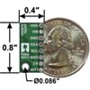 LPS25H pressure/altitude sensor carrier with voltage regulator bottom view with dimensions. (SKU: POLOLU-2724 Image 2)