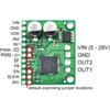 MC33926 motor driver carrier labeled top view. (SKU: POLOLU-1212 Image 4)