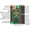 Mini Maestro 12-channel USB servo controller (fully assembled) labeled top view. (SKU: POLOLU-1354 Image 6)