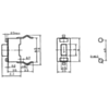 Dimensions (in mm) of mini pushbutton switch: PCB-mount 2-pin SPST 50mA. (SKU: POLOLU-1400 Image 3)