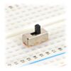 Mini slide switch in a solderless breadboard. (SKU: POLOLU-1408 Image 2)