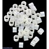 Nylon Spacer: 4mm Length, 5mm OD, 3.3mm ID (50-Pack)