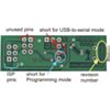 Pololu Orangutan USB Programmer labeled bottom view (SKU: POLOLU-740 Image 3)