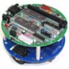 Pololu 5-inch Round Prototyping PCB populated and mounted on a Pololu Round Robot Chassis. (SKU: POLOLU-330 Image 2)