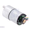 100:1 Metal Gearmotor 37Dx73L mm 12V with 64 CPR Encoder (Helical Pinion)