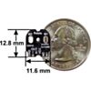 Magnetic Encoder Pair Kit with Top-Entry Connector for Micro Metal Gearmotors, 12 CPR, 2.7-18V
