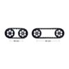 Pololu 22T Track Set - White