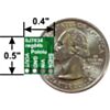 Pololu step-down voltage regulator D24VxFx bottom view with dimensions. (SKU: POLOLU-2097 Image 3)