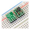 Pololu step-down voltage regulators D24VxFx in a breadboard. (SKU: POLOLU-2097 Image 4)
