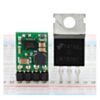 Pololu step-down voltage regulator D24V5Fx next to a 7805 voltage regulator in TO-220 package. (SKU: POLOLU-2842 Image 6)