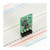 Pololu step-up voltage regulator U1V11F3/U1V11F5 in a breadboard. (SKU: POLOLU-2561 Image 4)