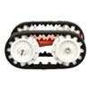 Pololu 22T track set mounted on a chassis. (SKU: POLOLU-1416 Image 2)