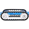 Pololu 30T track set mounted on a chassis. (SKU: POLOLU-1416 Image 3)