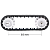 Sprocket spacing diagram for the Pololu 30T track set. (SKU: POLOLU-1416 Image 11)