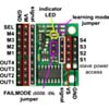 Pololu 4-Channel RC Servo Multiplexer (Assembled) labeled pinout. (SKU: POLOLU-2807 Image 8)