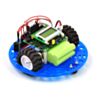 Pololu 5 inch round robot chassis RRC04A with a QTR sensor array and a Sharp digital distance sensor. (SKU: POLOLU-1503 Image 5)