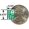 Pololu step-up/step-down voltage regulator S7V7F5 bottom view with dimensions. (SKU: POLOLU-2119 Image 3)