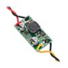 Pololu step-up/step-down voltage regulator S18V20x showing wires soldered directly to the board and passing through the mounting holes for strain relief. (SKU: POLOLU-2576 Image 5)
