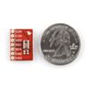 MPL115A1 barometric pressure sensor breakout board top view with U.S. quarter for size reference. (SKU: POLOLU-2120 Image 8)