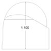 Pololu 1 inch plastic ball caster height (unit: inch) (SKU: POLOLU-956 Image 4)