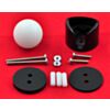 Pololu ball caster with 3/4 inch plastic ball with included hardware. (SKU: POLOLU-954 Image 2)