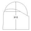 Pololu 3/4 inch plastic ball caster height (unit: inch) (SKU: POLOLU-954 Image 4)