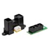 Sharp GP2Y0A02YK0F Sensor 20-150cm (left) next to Pololu Carrier with Sharp GP2Y0A60SZLF Sensor 10-150cm (right). (SKU: POLOLU-2476 Image 7)
