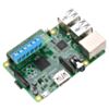 Pololu DRV8835 dual motor driver kit (assembled) on a Raspberry Pi Model B+. (SKU: POLOLU-2753 Image 3)