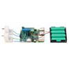 Driving motors with an assembled Pololu DRV8835 Dual Motor Driver Kit for Raspberry Pi B+. A step-up/step-down regulator provides 5 V to the Raspberry Pi. (SKU: POLOLU-2753 Image 7)