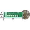 Pololu DRV8835 Dual Motor Driver Shield for Arduino bottom view with dimensions. (SKU: POLOLU-2511 Image 2)