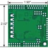 Pololu dual MC33926 motor driver shield for Arduino bottom view with board dimensions. (SKU: POLOLU-2503 Image 6)