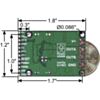Pololu high-power motor driver CS dimensions with quarter for size reference. (SKU: POLOLU-1457 Image 4)