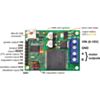 Pololu jrk 12v12 USB motor controller with feedback labeled top view. (SKU: POLOLU-1393 Image 5)