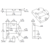 Dimensions of Pololu machined aluminum bracket for 37D mm metal gearmotors (mm over [in]). (SKU: POLOLU-1995 Image 9)